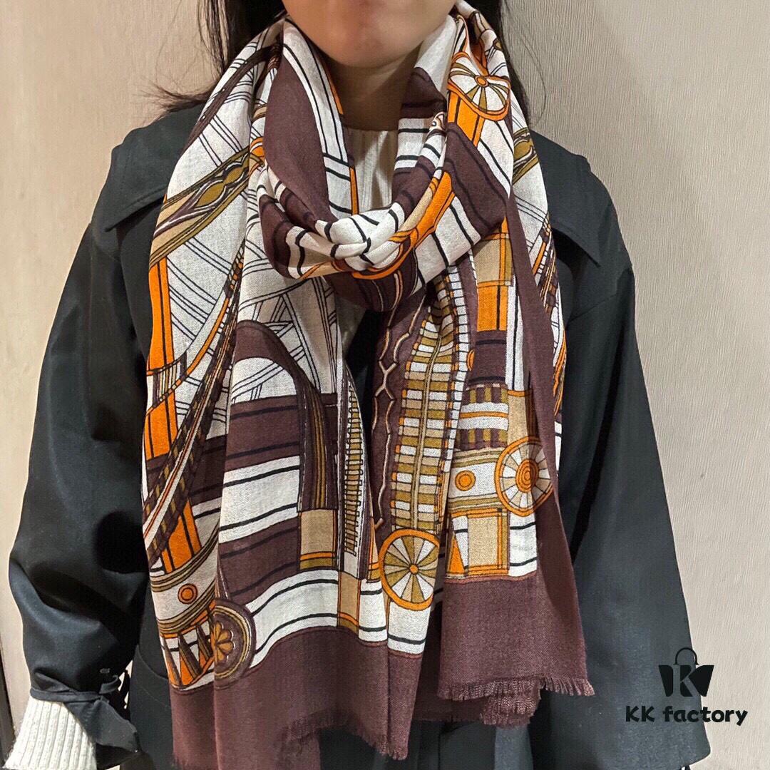 6931a943ccd8ab3d7af9da95 Luxury Cashmere Scarf - Limited Edition Hermes-Inspired Print, 100% Premium Cashmere, Exclusive Release