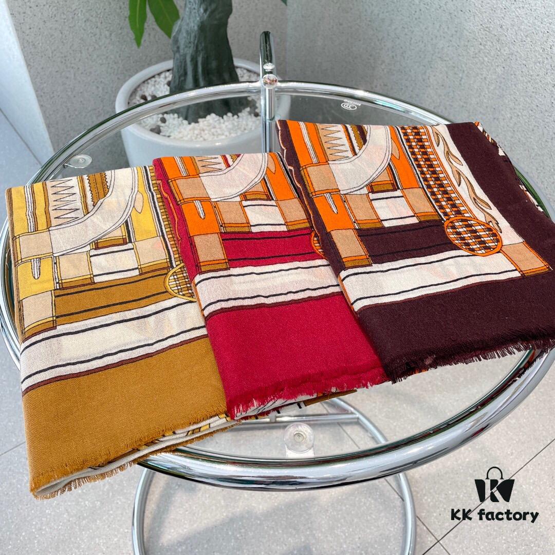 6931a943ccd8ab3d7af9da96 Luxury Cashmere Scarf - Limited Edition Hermes-Inspired Print, 100% Premium Cashmere, Exclusive Release
