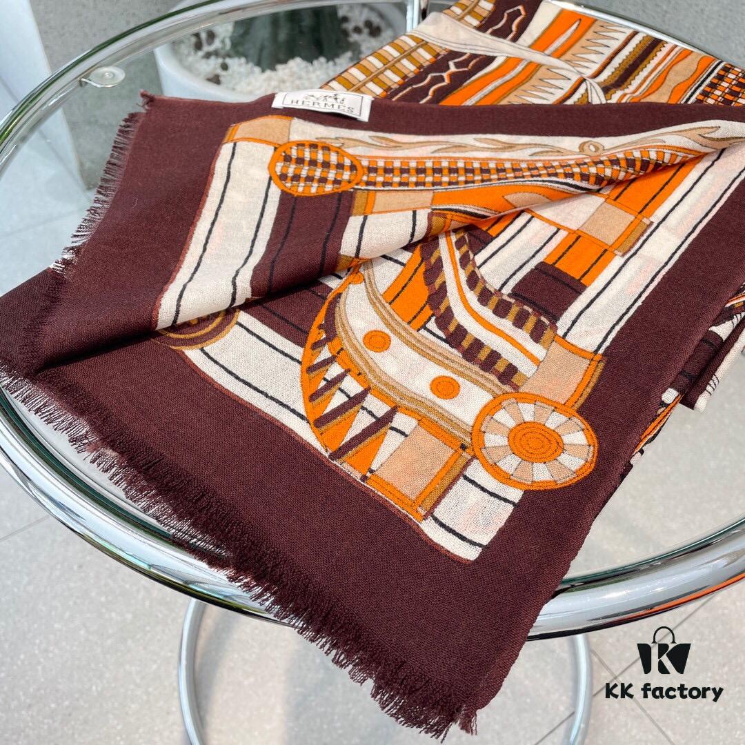 6931a943ccd8ab3d7af9da99 Luxury Cashmere Scarf - Limited Edition Hermes-Inspired Print, 100% Premium Cashmere, Exclusive Release