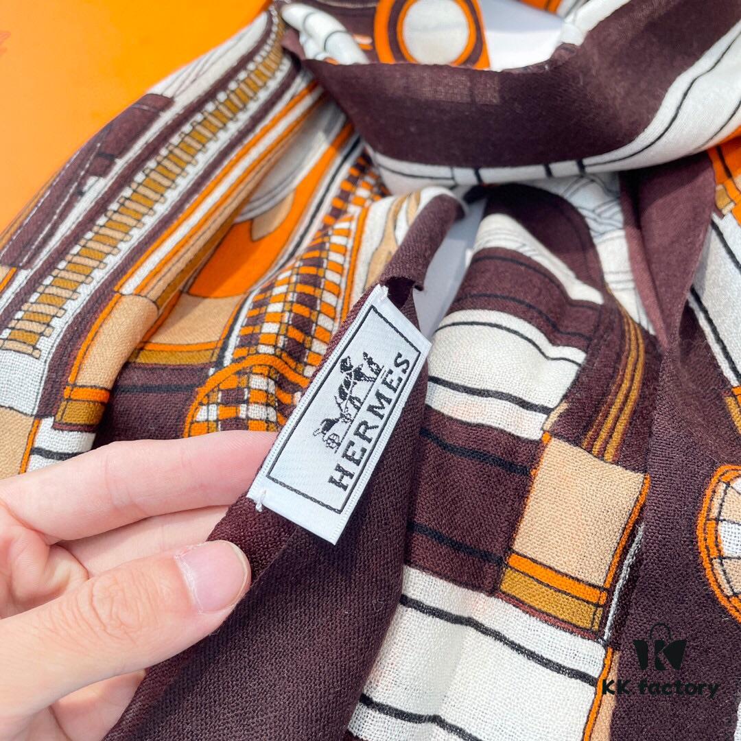 6931a943ccd8ab3d7af9da9d Luxury Cashmere Scarf - Limited Edition Hermes-Inspired Print, 100% Premium Cashmere, Exclusive Release