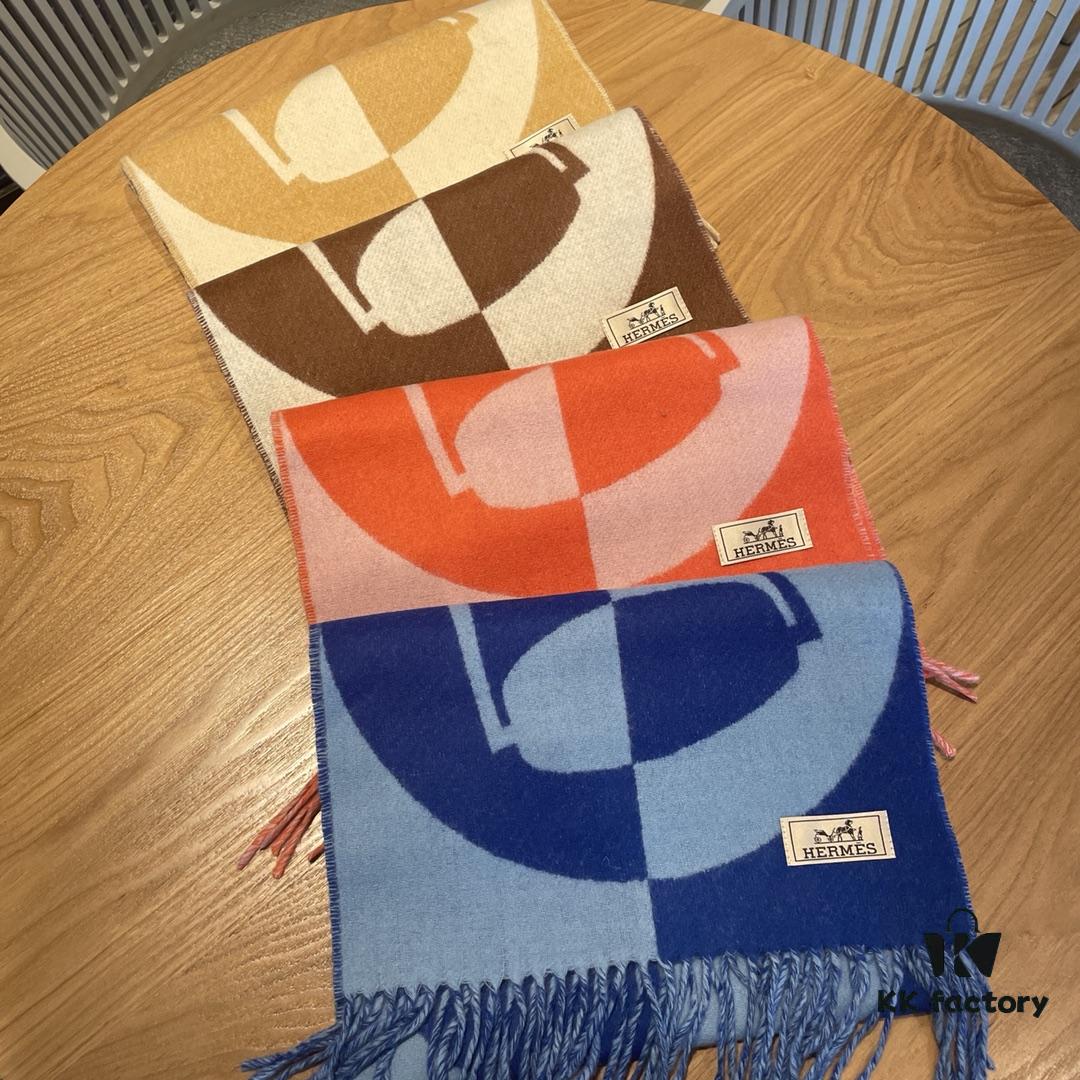 6931a943ccd8ab3d7af9da9f Hermes 2022 New Geometric Cashmere Scarf