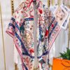 6931a945ccd8ab3d7af9dab2 Hermes Wind People Cashmere Scarf - Top Craftsmanship, 70% Cashmere + 30% Silk, 140cm x 140cm