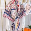6931a945ccd8ab3d7af9dab3 Hermes Wind People Cashmere Scarf - Top Craftsmanship, 70% Cashmere + 30% Silk, 140cm x 140cm