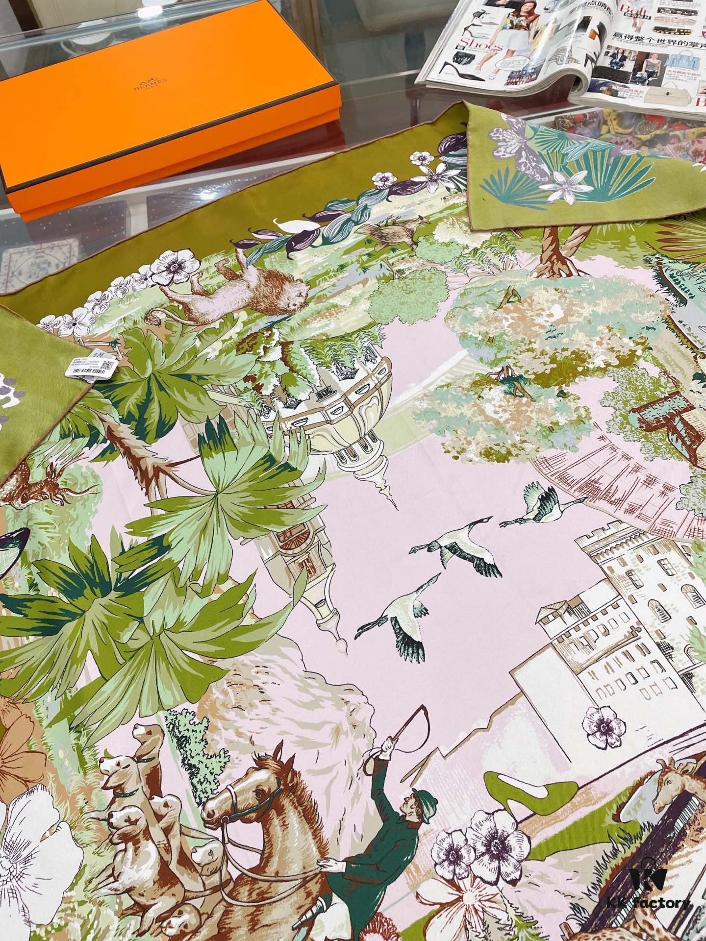 6931a947ccd8ab3d7af9dad6 Hermes New Arrival! Exquisite Colorway, Ultimate Elegance in Twill Silk Scarf