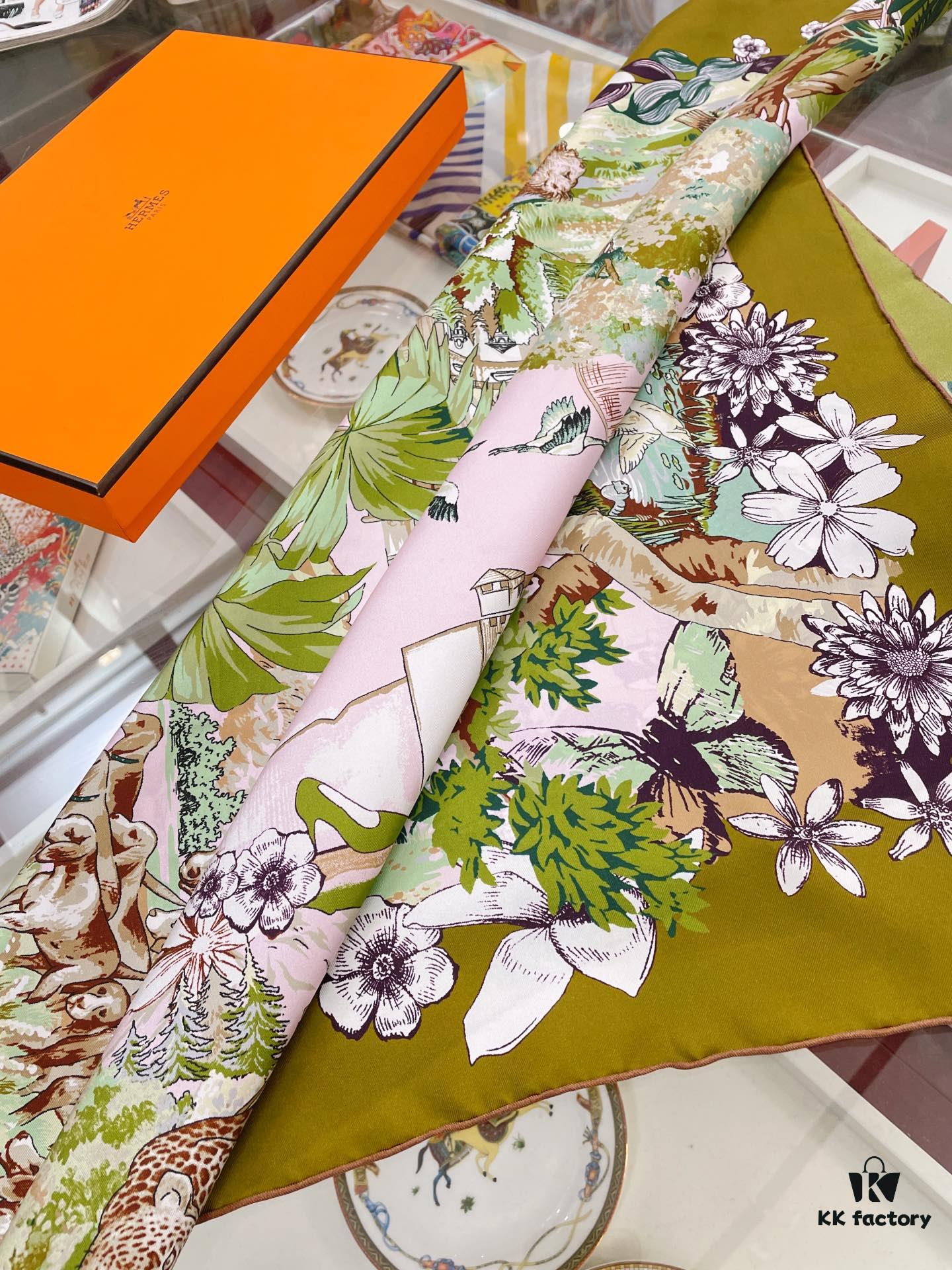 6931a947ccd8ab3d7af9dad7 Hermes New Arrival! Exquisite Colorway, Ultimate Elegance in Twill Silk Scarf