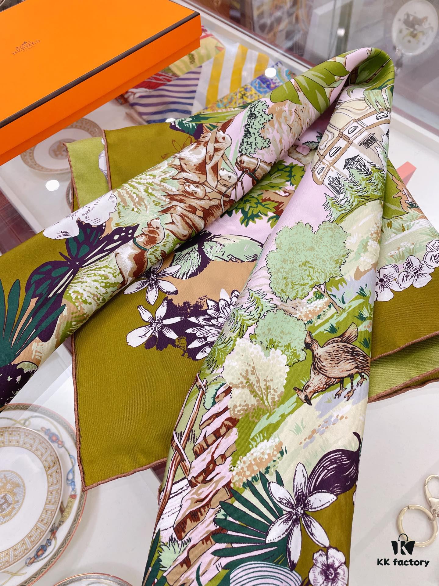 6931a947ccd8ab3d7af9dad9 Hermes New Arrival! Exquisite Colorway, Ultimate Elegance in Twill Silk Scarf