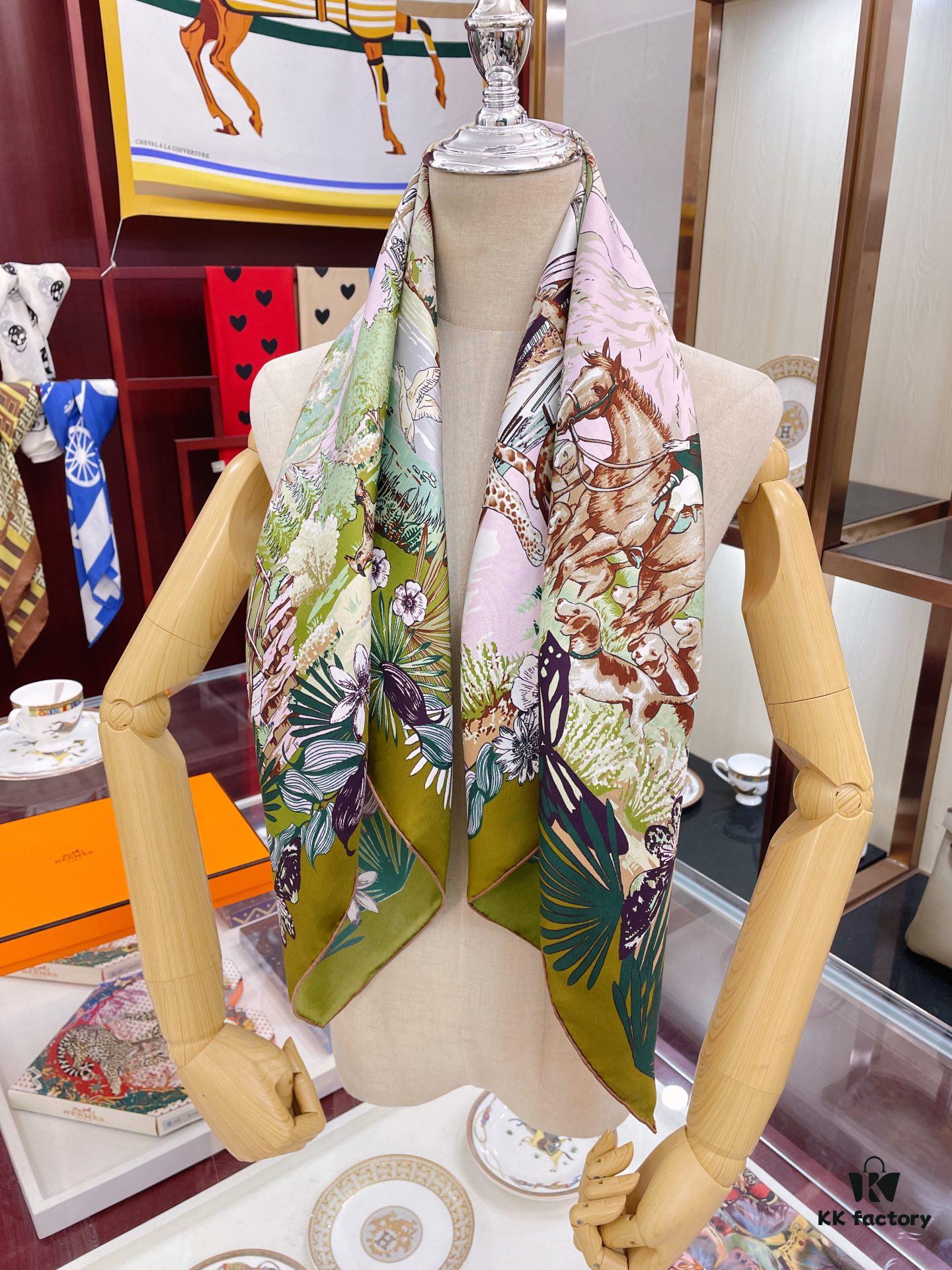 6931a947ccd8ab3d7af9dada Hermes New Arrival! Exquisite Colorway, Ultimate Elegance in Twill Silk Scarf