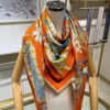 6931a948ccd8ab3d7af9daeb Four Seasons King 140 Cashmere Scarf - Hermes Counter Hit, 70% Cashmere + 30% Silk, 140cm x 140cm