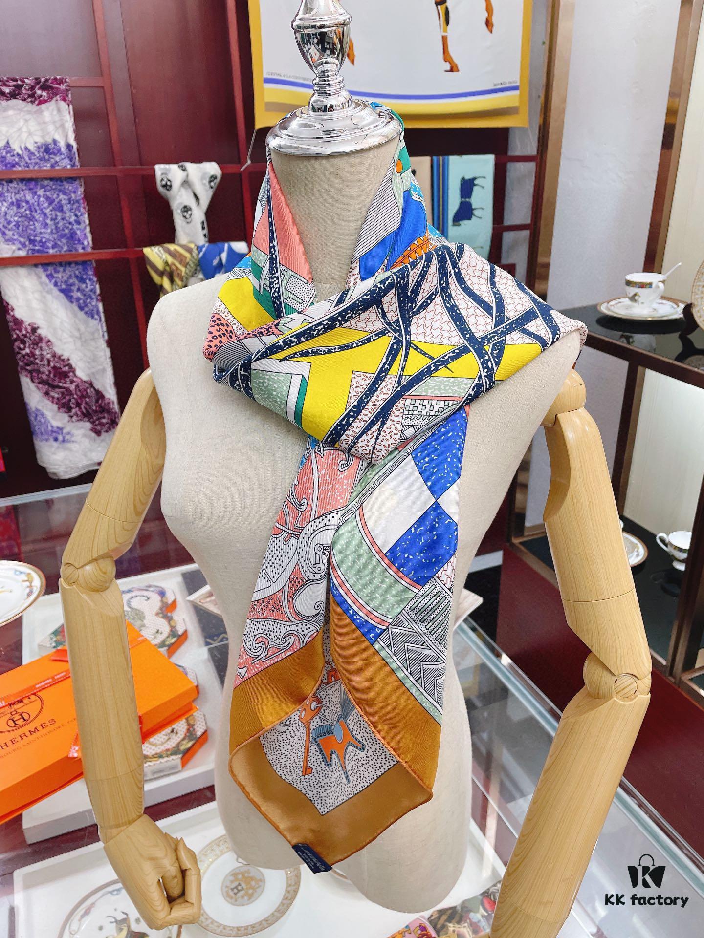 6931a949ccd8ab3d7af9daf6 Italian Holiday 90 - Premium Silk Square Scarf, 100% High-Grade Twill Silk, 90cm x 90cm