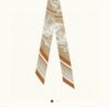 6931a949ccd8ab3d7af9daf8 Hermès Twilly, Popular 'Book Stamp' Design, 18 Momme Heavyweight Silk Twill, Delicately Rolled Edges, 5×85 cm