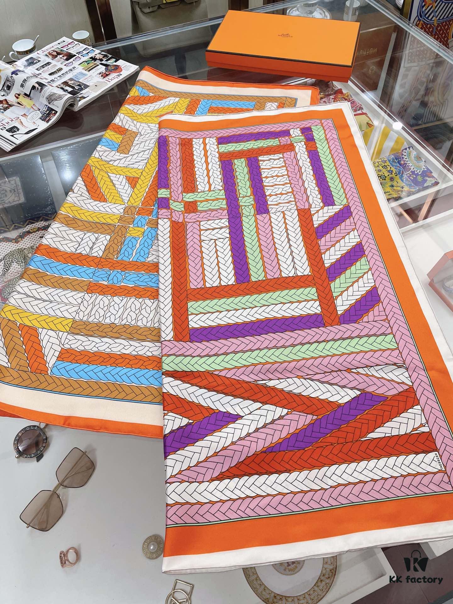 6931a94bccd8ab3d7af9db14 Abstract Logo 90 Silk Scarf - New Arrival, 100% Twill Silk, Premium Craftsmanship, Luxurious and Stylish