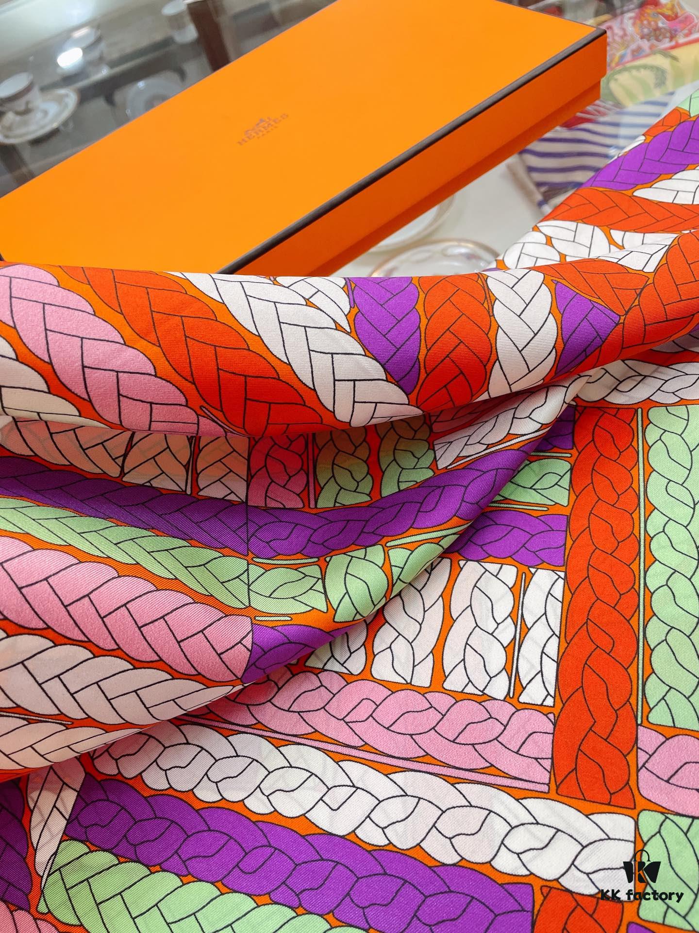 6931a94bccd8ab3d7af9db18 Abstract Logo 90 Silk Scarf - New Arrival, 100% Twill Silk, Premium Craftsmanship, Luxurious and Stylish