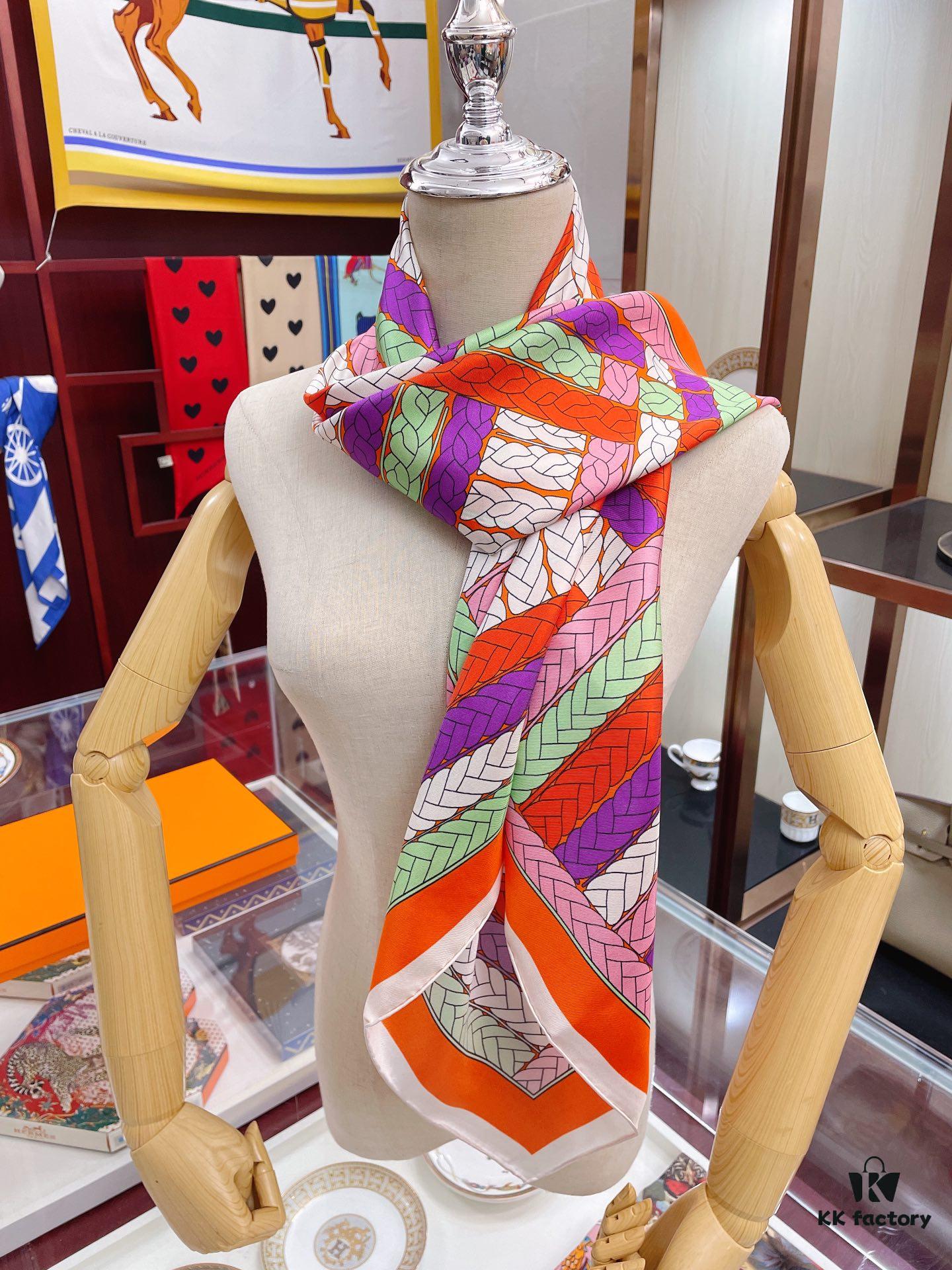 6931a94bccd8ab3d7af9db1a Abstract Logo 90 Silk Scarf - New Arrival, 100% Twill Silk, Premium Craftsmanship, Luxurious and Stylish