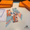 Hermès Twill Silk Scarf (100% Mulberry Silk) with Packaging
