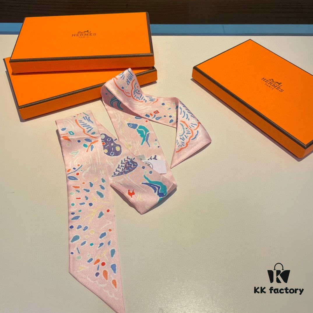 6931a94eccd8ab3d7af9db47 Hermès, Island of Spring, Twill Silk Scarf (100% Mulberry Silk)