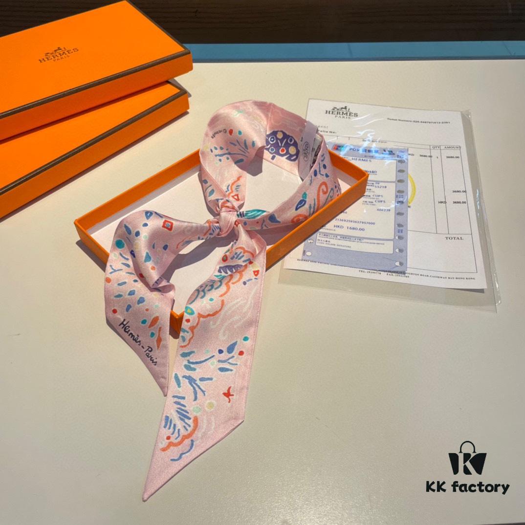 6931a94eccd8ab3d7af9db48 Hermès, Island of Spring, Twill Silk Scarf (100% Mulberry Silk)
