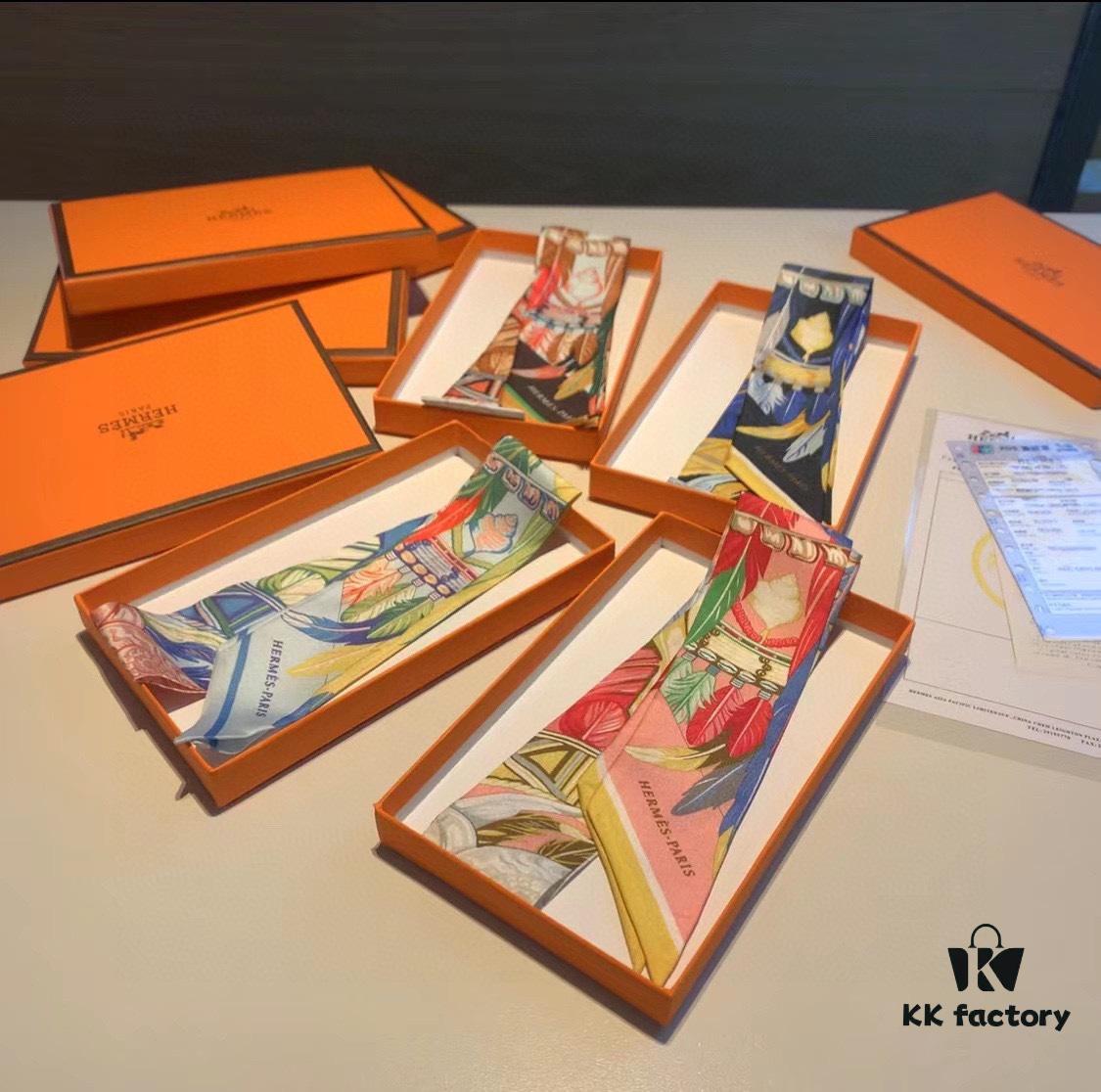 6931a950ccd8ab3d7af9db5c Hermès 'Dance of Peace' Heavyweight Twill Silk Twilly Scarf, New Arrival with Packaging