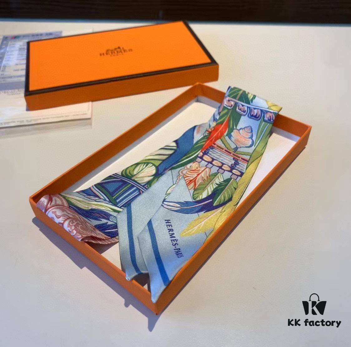 6931a950ccd8ab3d7af9db5f Hermès 'Dance of Peace' Heavyweight Twill Silk Twilly Scarf, New Arrival with Packaging