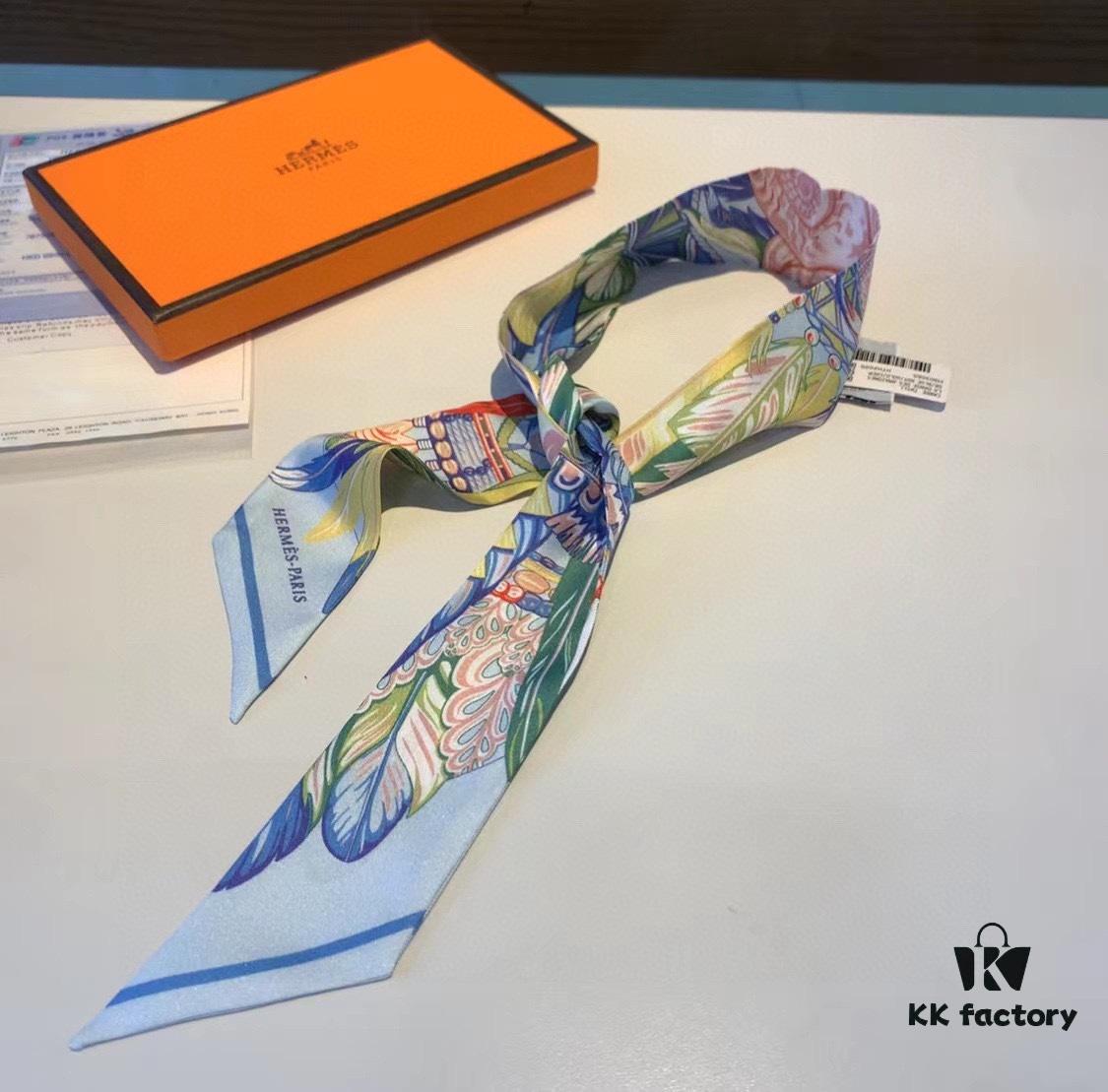 6931a950ccd8ab3d7af9db62 Hermès 'Dance of Peace' Heavyweight Twill Silk Twilly Scarf, New Arrival with Packaging