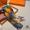 6931a952ccd8ab3d7af9db7f Hermes Branch Song Small Silk Scarf with Packaging, Soft and Skin-Friendly, Stylish Design, Multi-Purpose Use as Hairband, Bag Accessory, or Neck Ribbon, 85×6cm Fringe