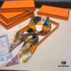 6931a952ccd8ab3d7af9db83 Hermes Branch Song Small Silk Scarf with Packaging, Soft and Skin-Friendly, Stylish Design, Multi-Purpose Use as Hairband, Bag Accessory, or Neck Ribbon, 85×6cm Fringe