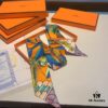 6931a952ccd8ab3d7af9db85 Hermes Branch Song Small Silk Scarf with Packaging, Soft and Skin-Friendly, Stylish Design, Multi-Purpose Use as Hairband, Bag Accessory, or Neck Ribbon, 85×6cm Fringe