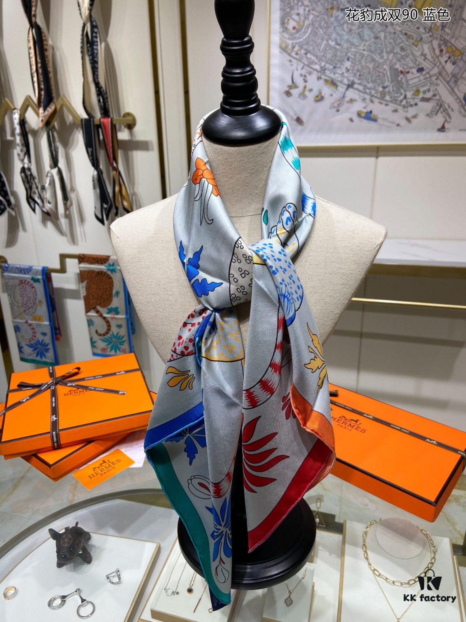 6931a953ccd8ab3d7af9db8c Beautifully Crafted 'Pair of Leopards 90' Pure Silk Scarf, Top-Tier Artisanry, Exceptional Value