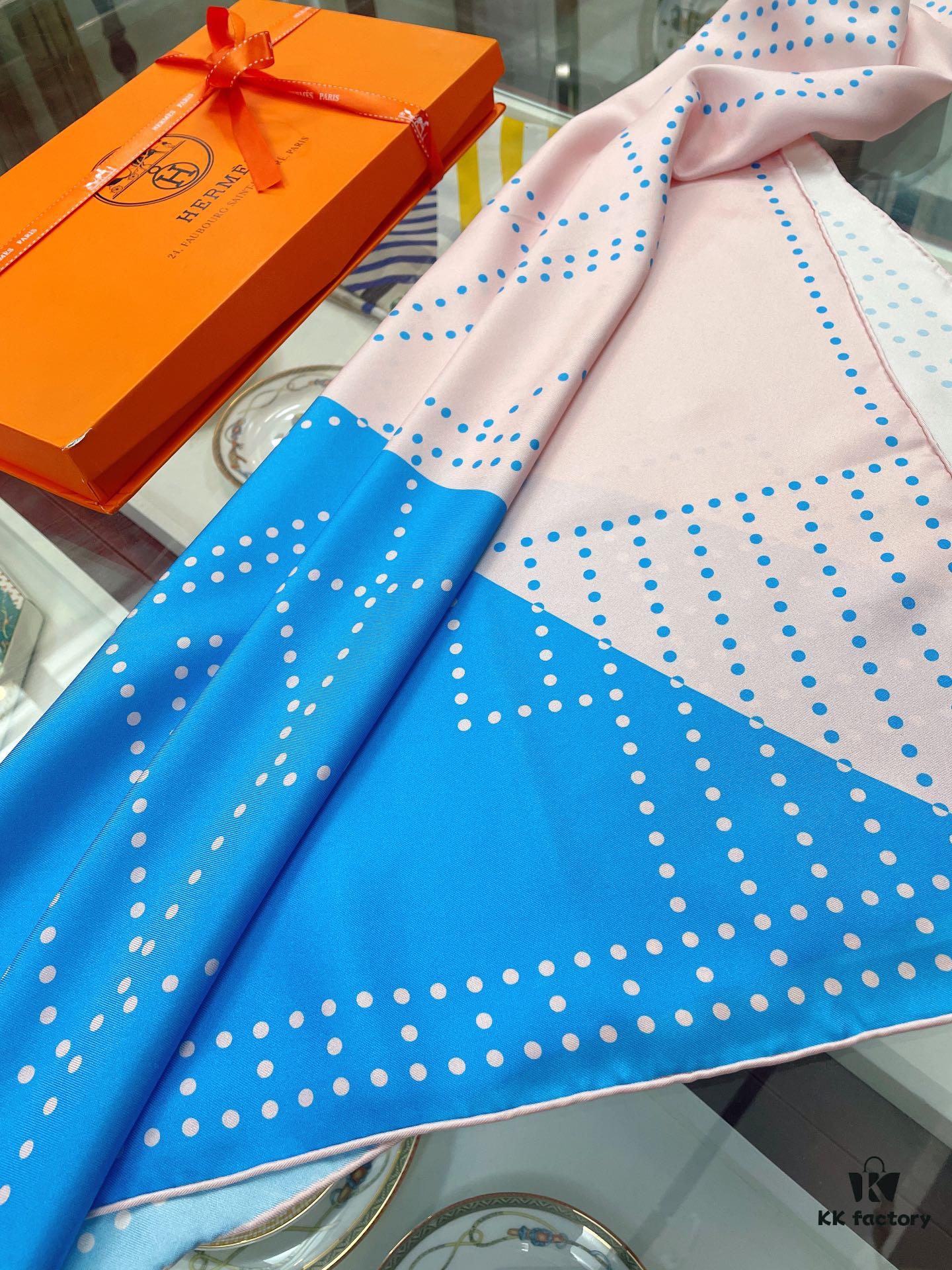 6931a953ccd8ab3d7af9db93 Hermès 2022 New Arrival 'Polka Dot Color-Block Warhorse' Scarf