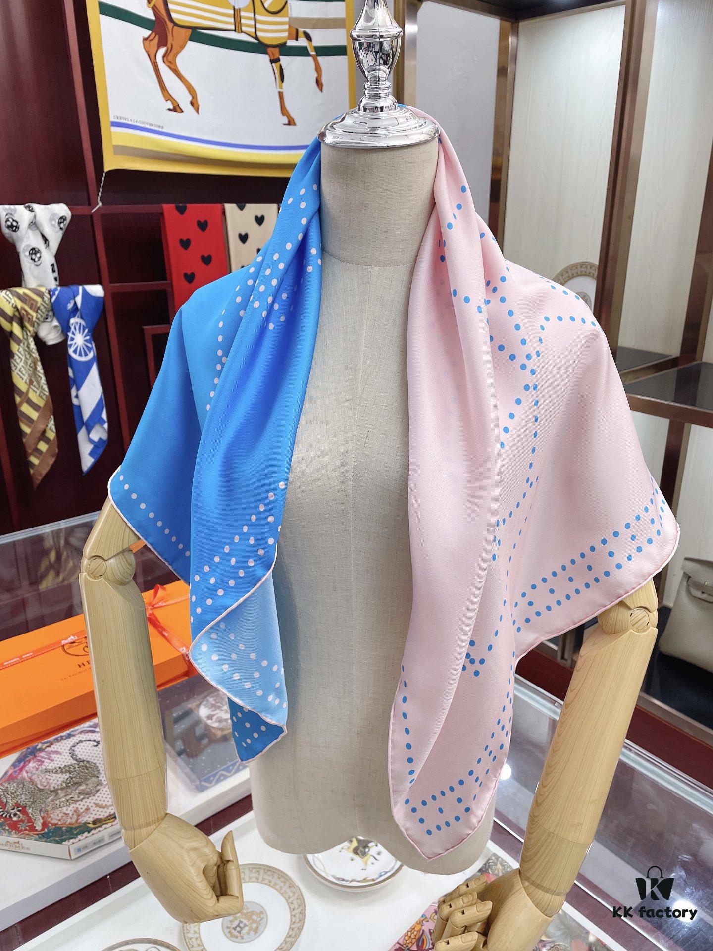 6931a953ccd8ab3d7af9db97 Hermès 2022 New Arrival 'Polka Dot Color-Block Warhorse' Scarf