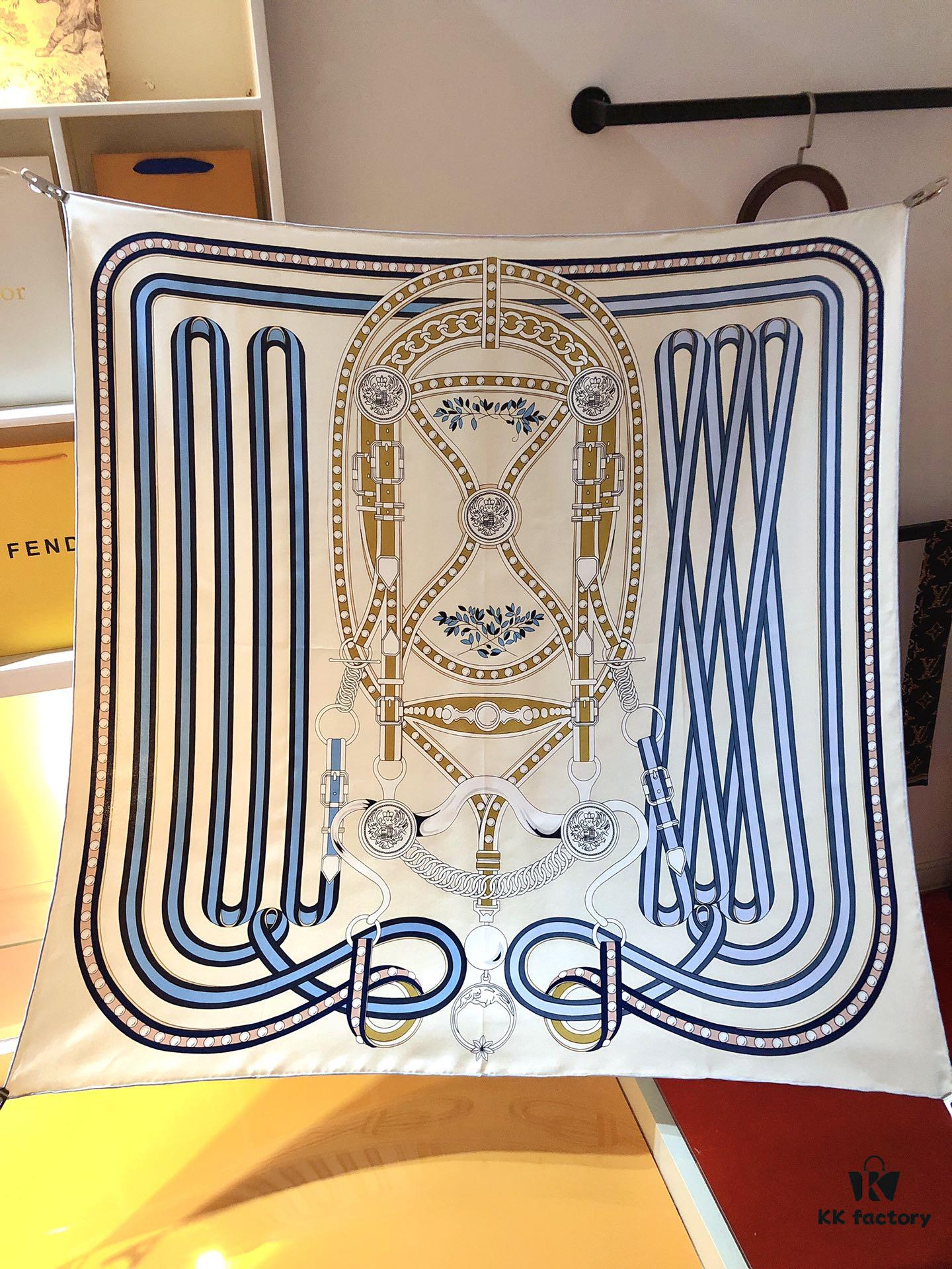 6931a955ccd8ab3d7af9dbac Hermes 'Grand Celebration' 90cm Silk Scarf