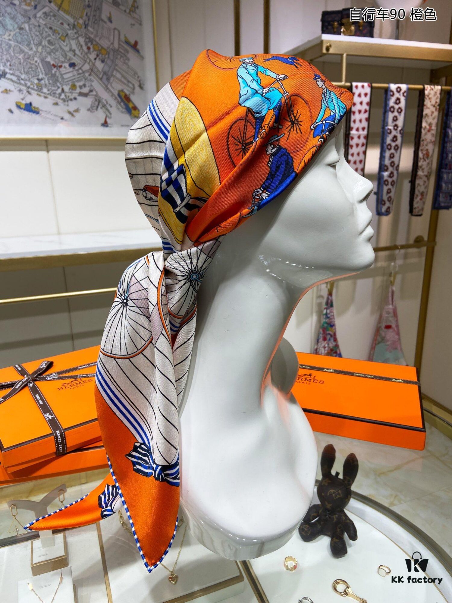 6931a956ccd8ab3d7af9dbb7 Bicycle 90 Silk Scarf, 100% Twill Silk, 90cm*90cm, Top Craftsmanship Design, Highly Valued by Customers