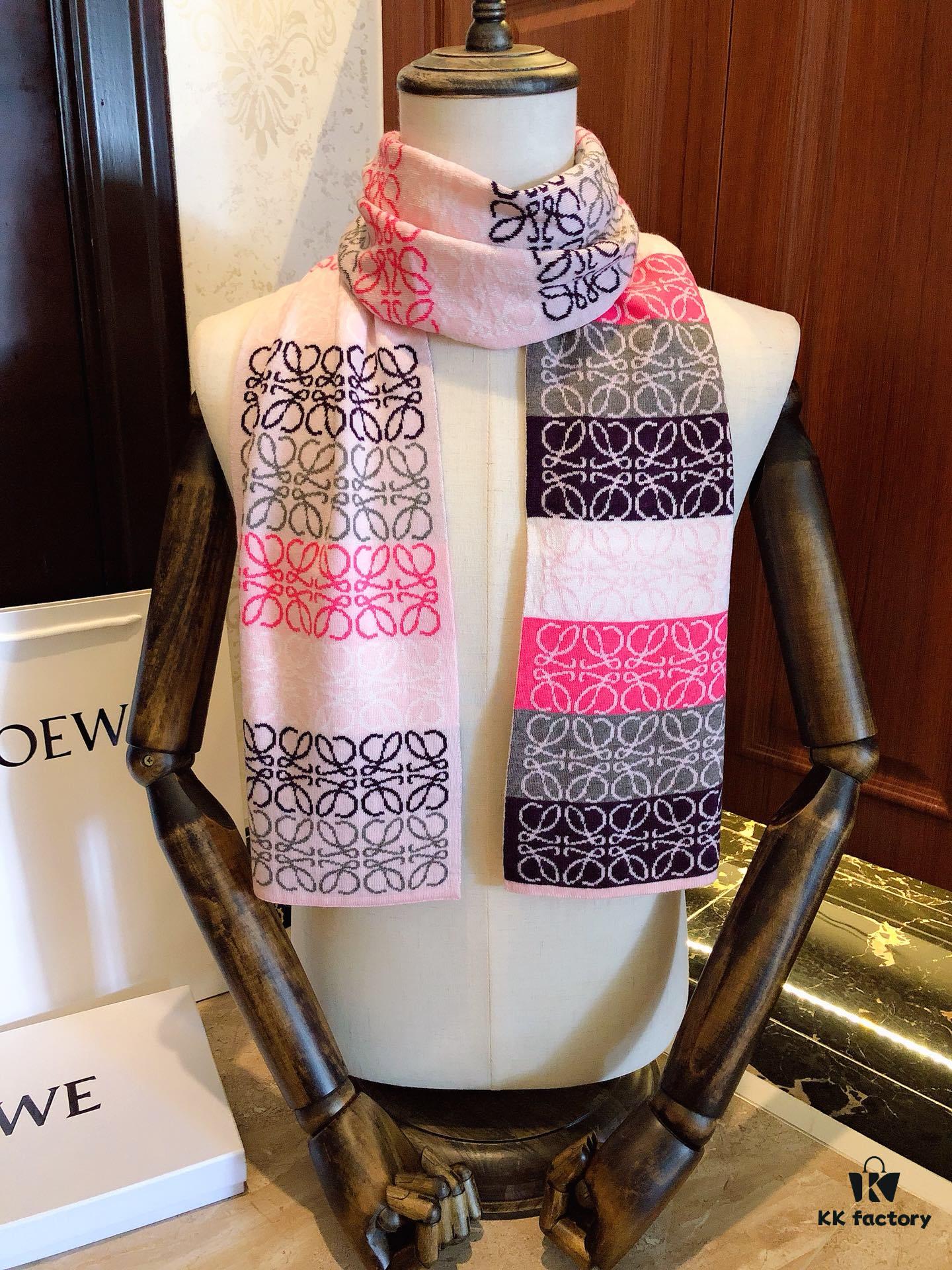 6931a95accd8ab3d7af9dbfc LOEWE Men's Cashmere Knit Scarf, High-End Classic Design, Matches Store Version
