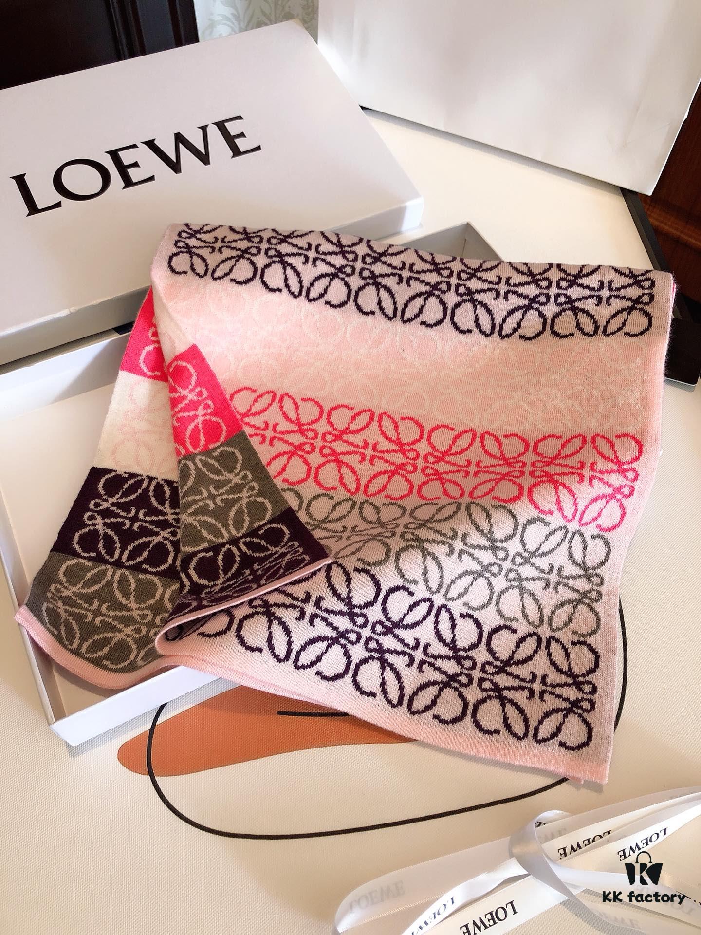 6931a95accd8ab3d7af9dbff LOEWE Men's Cashmere Knit Scarf, High-End Classic Design, Matches Store Version