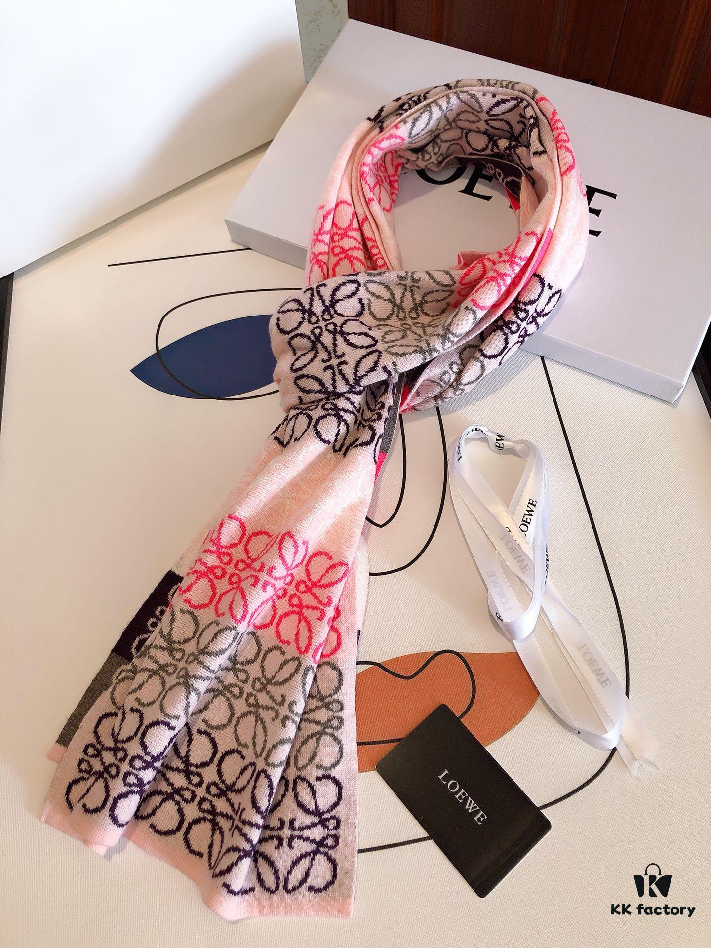 6931a95bccd8ab3d7af9dc01 LOEWE Men's Cashmere Knit Scarf, High-End Classic Design, Matches Store Version