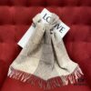6931a95dccd8ab3d7af9dc1f Bestseller LOEWE Unisex Bicolor Checkered Scarf Made Entirely of Anagram Pattern, Retro and Stylish with Super Soft and Comfortable Touch, 90% Wool 10% Cashmere, 40cm x 180cm