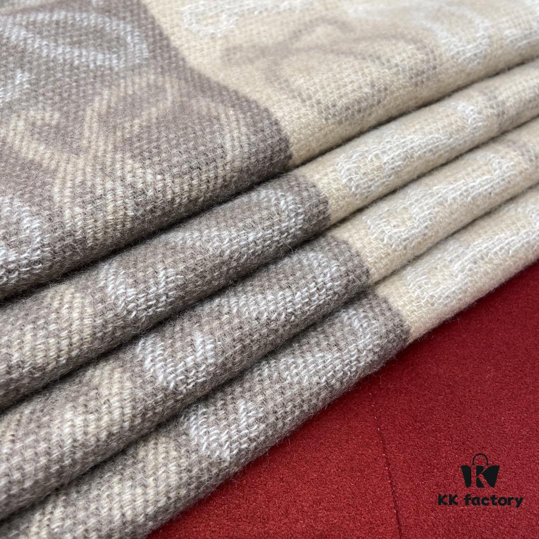 6931a95dccd8ab3d7af9dc22 Bestseller LOEWE Unisex Bicolor Checkered Scarf Made Entirely of Anagram Pattern, Retro and Stylish with Super Soft and Comfortable Touch, 90% Wool 10% Cashmere, 40cm x 180cm