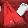 6931a95eccd8ab3d7af9dc30 Watermelon Red LOEWE Classic Unisex Scarf – Winter Must-Have – 90% Wool + 10% Cashmere, 30x180cm