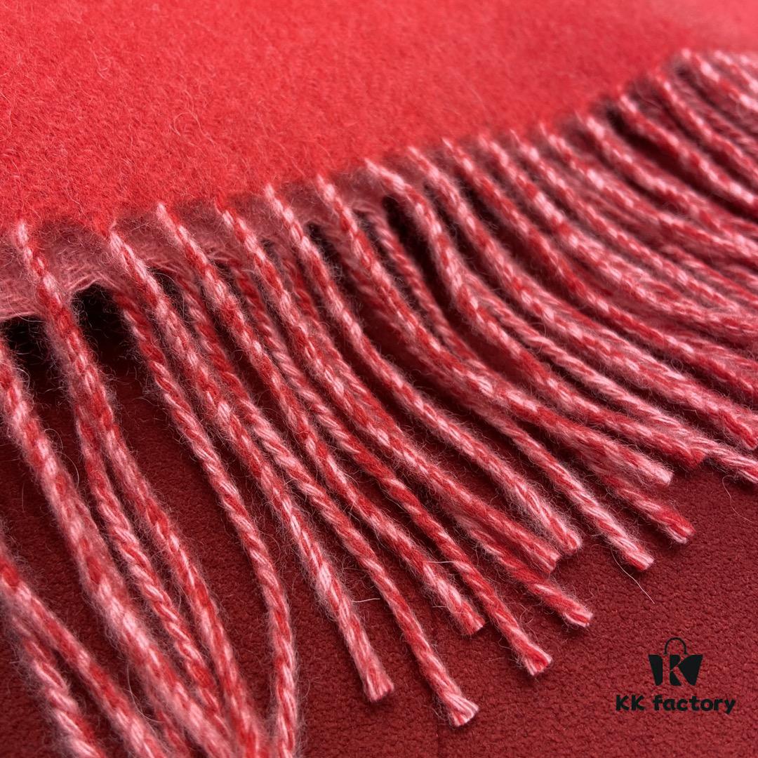 6931a95fccd8ab3d7af9dc36 Watermelon Red LOEWE Classic Unisex Scarf – Winter Must-Have – 90% Wool + 10% Cashmere, 30x180cm