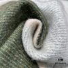 6931a960ccd8ab3d7af9dc40 Light Green and Gray Patchwork LOEWE Classic Unisex Scarf – Winter Must-Have – 90% Wool and 10% Cashmere, Warm and Soft, 30x180CM