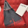 6931a961ccd8ab3d7af9dc4b Black and Gray LOEWE Classic Unisex Scarf – Winter Must-Have – 90% Wool, 10% Cashmere
