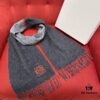 6931a961ccd8ab3d7af9dc4e Black and Gray LOEWE Classic Unisex Scarf – Winter Must-Have – 90% Wool, 10% Cashmere