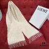 6931a961ccd8ab3d7af9dc55 Beige LOEWE Classic Unisex Scarf – Winter Must-Have – 90% Wool 10% Cashmere, Warm and Soft, 30*180CM