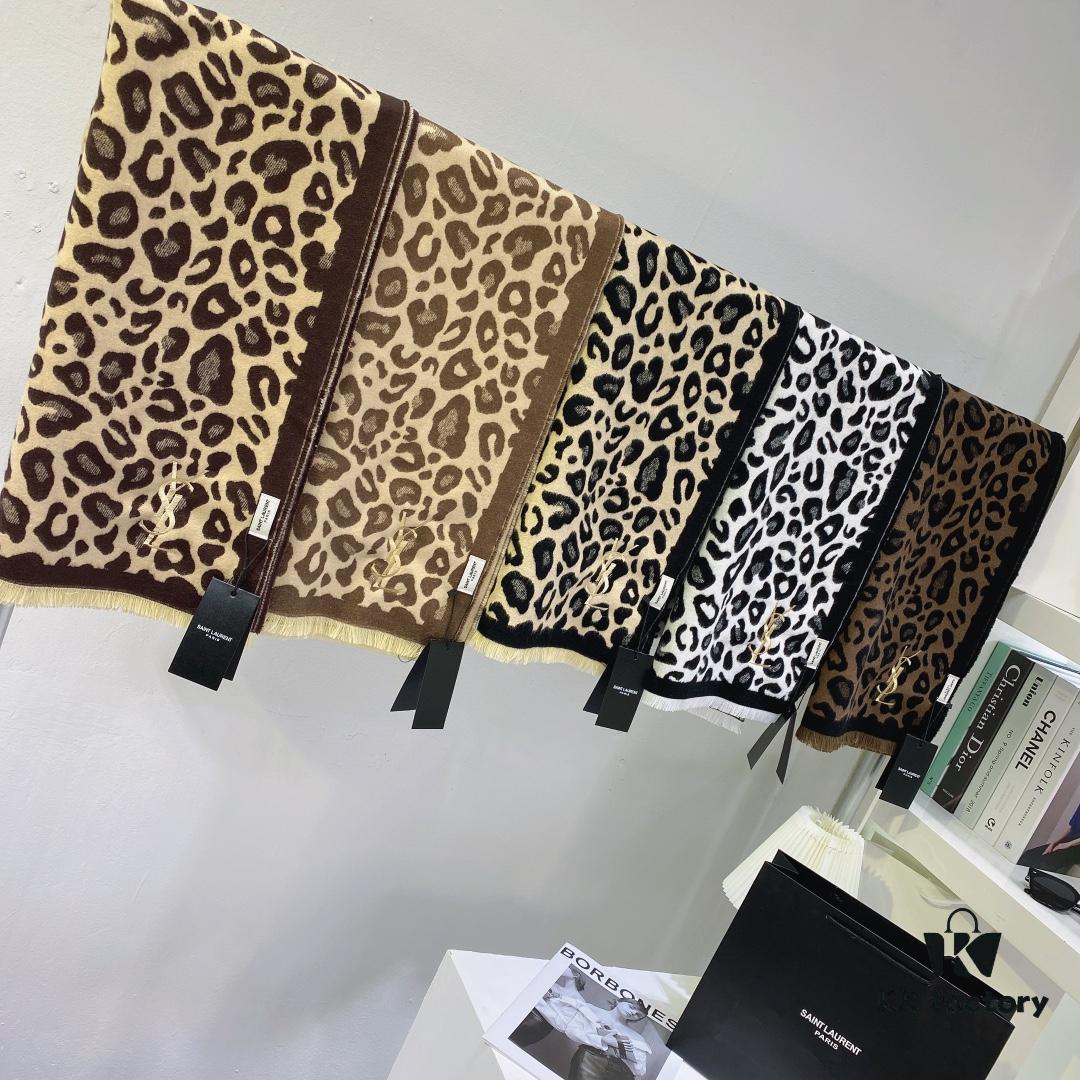 6931a963ccd8ab3d7af9dc6c Cashmere High Quality Exquisite Embroidery YSL Saint Laurent Solid Color Premium 3D Embroidered Scarf