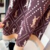 6931a963ccd8ab3d7af9dc75 Hot New Arrival! Authentic YSL Saint Laurent Lambswool Scarf, Double-Sided Deep Ripple Texture, Made in Italy, Unisex Luxury Fashion Accessory