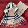 6931a964ccd8ab3d7af9dc83 【Collector's Beige】 BURBERRY Classic Entry-Level Bestseller, Timeless Plaid Design, Simple and Elegant Unisex Scarf, An Everlasting Fashion Piece – Upgraded Version with No Color Difference, Original Factory Yarn Material – Size: 168*30cm