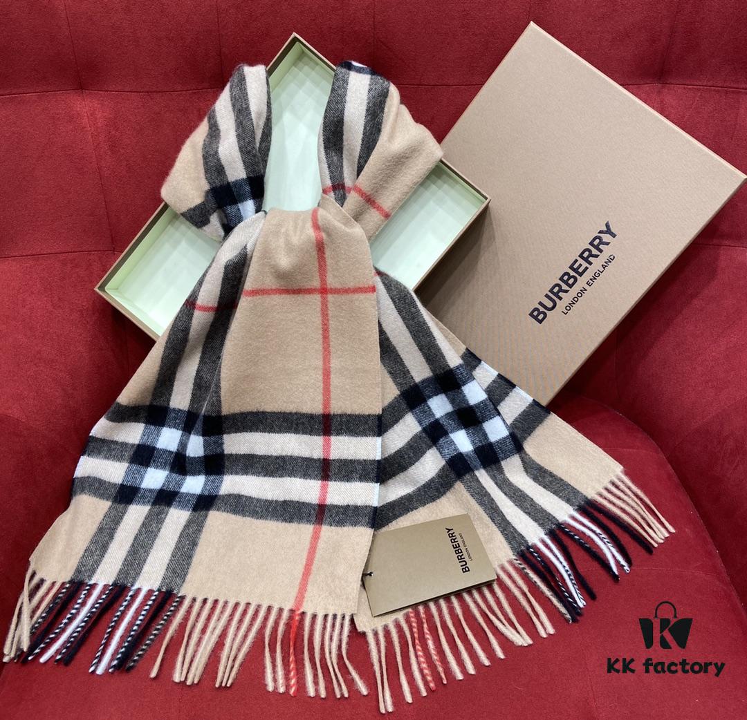 6931a964ccd8ab3d7af9dc83 【Collector's Beige】 BURBERRY Classic Entry-Level Bestseller, Timeless Plaid Design, Simple and Elegant Unisex Scarf, An Everlasting Fashion Piece – Upgraded Version with No Color Difference, Original Factory Yarn Material – Size: 168*30cm