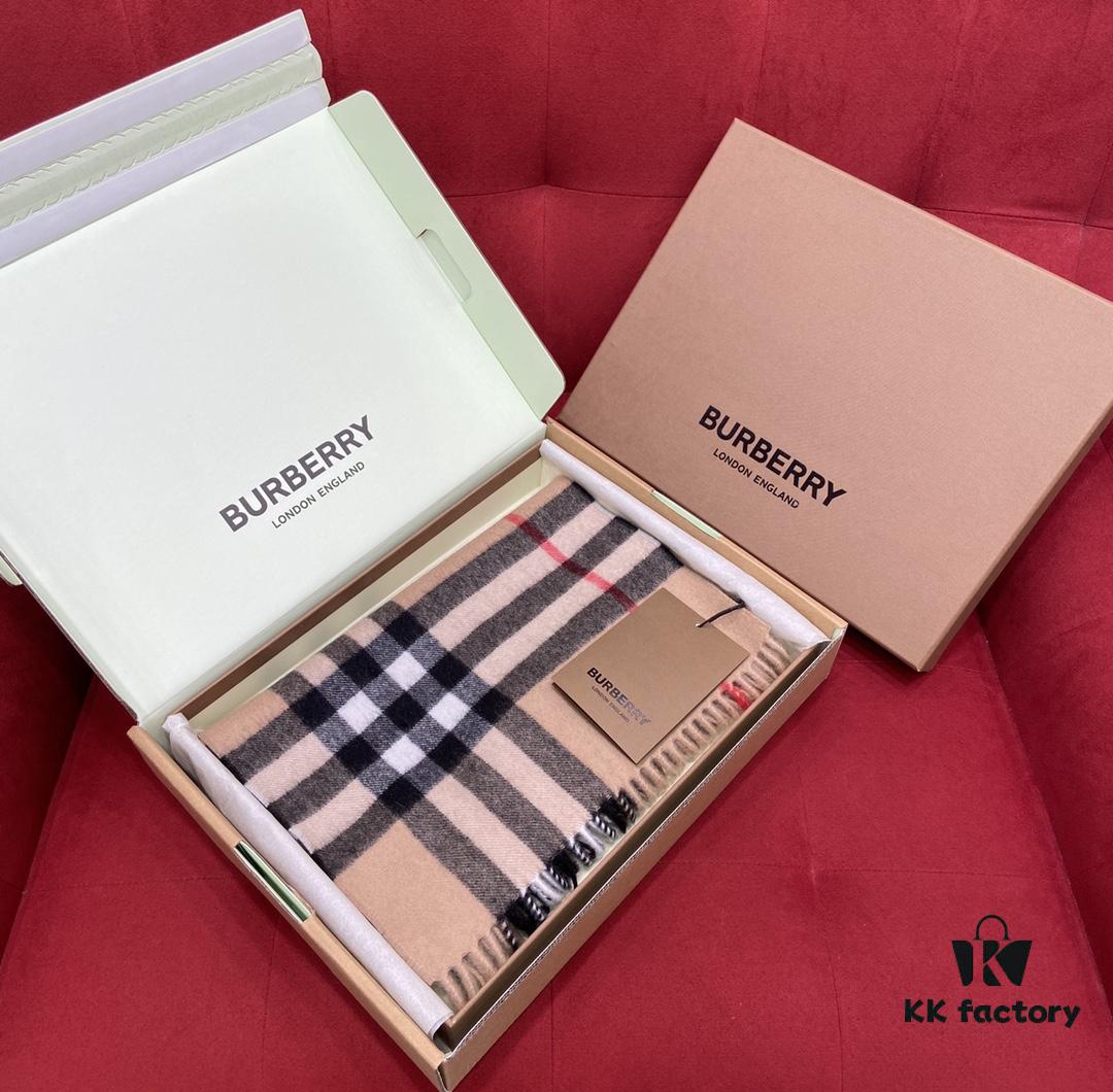 6931a965ccd8ab3d7af9dc89 【Collector's Beige】 BURBERRY Classic Entry-Level Bestseller, Timeless Plaid Design, Simple and Elegant Unisex Scarf, An Everlasting Fashion Piece – Upgraded Version with No Color Difference, Original Factory Yarn Material – Size: 168*30cm