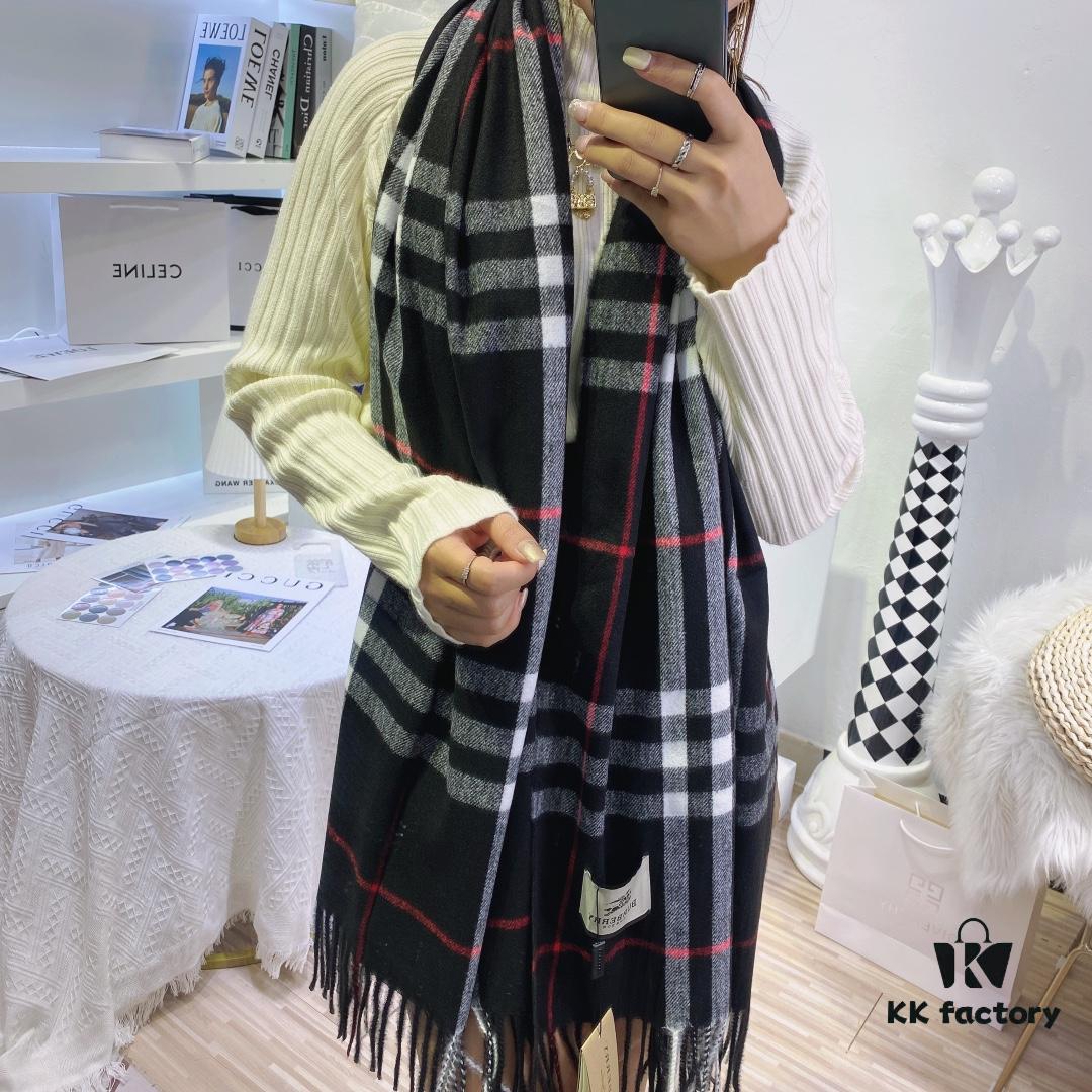 6931a966ccd8ab3d7af9dca5 Burberry Classic Wide Plaid Wool Cashmere Blend Oversized Shawl
