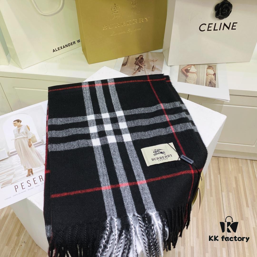 6931a966ccd8ab3d7af9dca7 Burberry Classic Wide Plaid Wool Cashmere Blend Oversized Shawl
