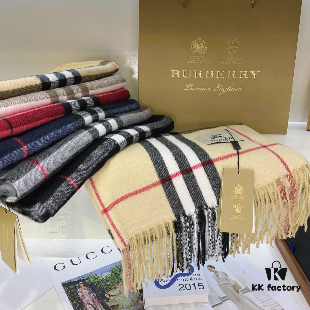 6931a967ccd8ab3d7af9dcab Burberry Classic Wide Plaid Wool Cashmere Blend Oversized Shawl
